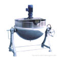 Tilting electrical heating jacketed kettle with scraper stirrer